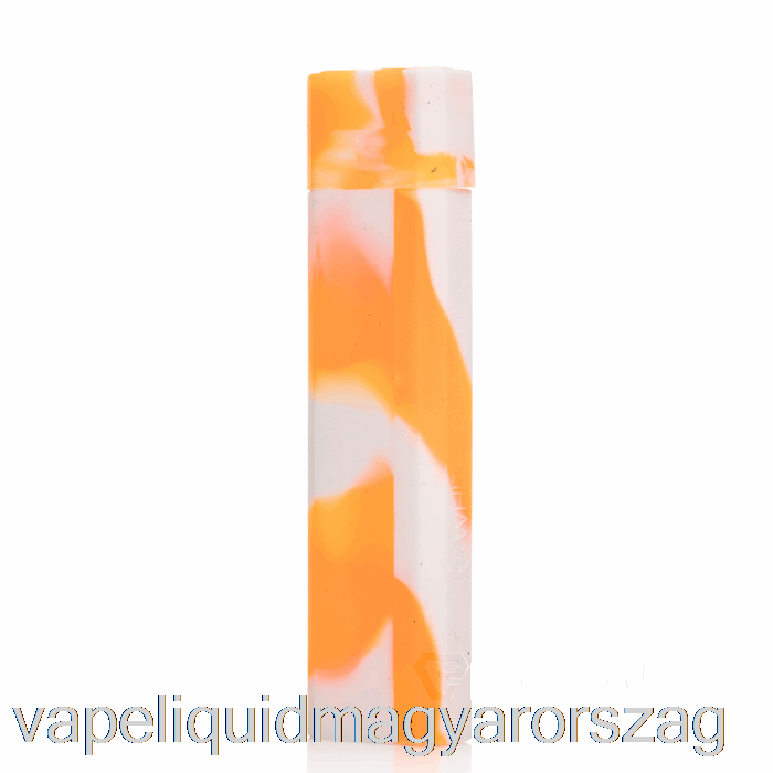 Fehér Orrszarvú Szilikon Dab Out [kvarc] Narancs Fehér (uv Glow) Vape E Cigi